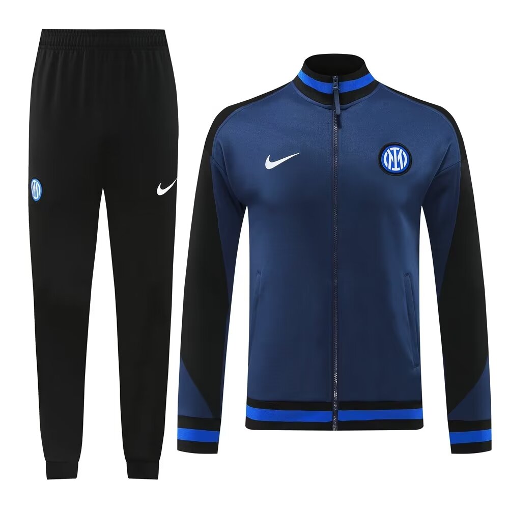 AAA Quality Inter Milan 24/25 Tracksuit - Black/Navy Blue